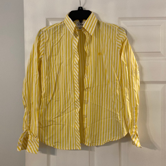 Lilly Pulitzer Tops - Lilly Pulitzer Vintage Unique Shirt size 2 excellent condition yellow and white